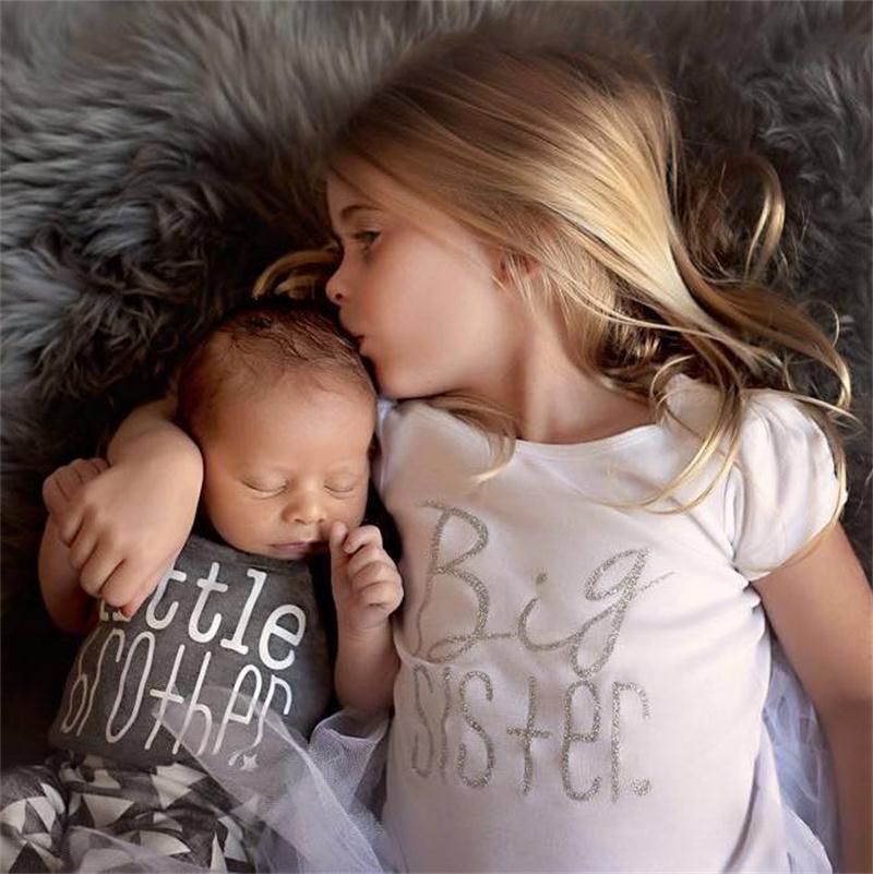 Big Sisters Letters Print T shirt Little Brother Rompers Cute Summer baby Family Suits Clothing Matching Outfits, White
Big Sisters Letters Print T shirt Little Brother Rompers Cute Summer baby Family Suits Clothing Matching Outfits, White
