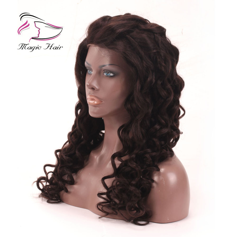 Evermagic full lace human hair wigs lace front wigs for black women Malaysian remy hair curly pre-plucked with baby hair