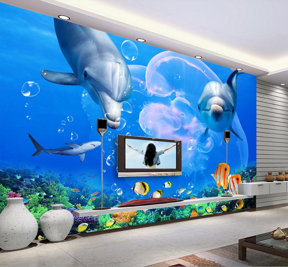 Custom 3d wall murals wallpaper 3d photo wallpaper murals Mediterranean fresco Dolphin Great White Shark Underwater World TV Background Wall, Custom any size
Custom 3d wall murals wallpaper 3d photo wallpaper murals Mediterranean fresco Dolphin Great White Shark Underwater World TV Background Wall, Custom any size