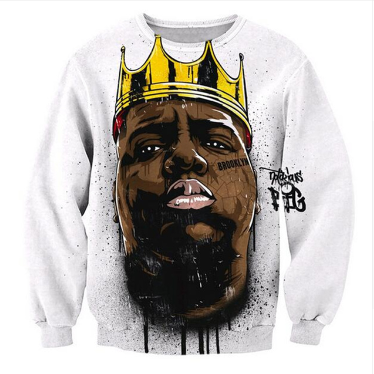 Wholesale-Newest Fashion Womens/Mens Biggie Funny 3D Print Casual Sweatshirt Free Shipping QQ040, Multicolor
Wholesale-Newest Fashion Womens/Mens Biggie Funny 3D Print Casual Sweatshirt Free Shipping QQ040, Multicolor