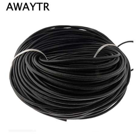 AWAYTR Black 10m 3mm Genuine Real Leather Round Cord/String/Thread for Jewelry Making Jewelry Necklace Pendant making/Design
AWAYTR Black 10m 3mm Genuine Real Leather Round Cord/String/Thread for Jewelry Making Jewelry Necklace Pendant making/Design