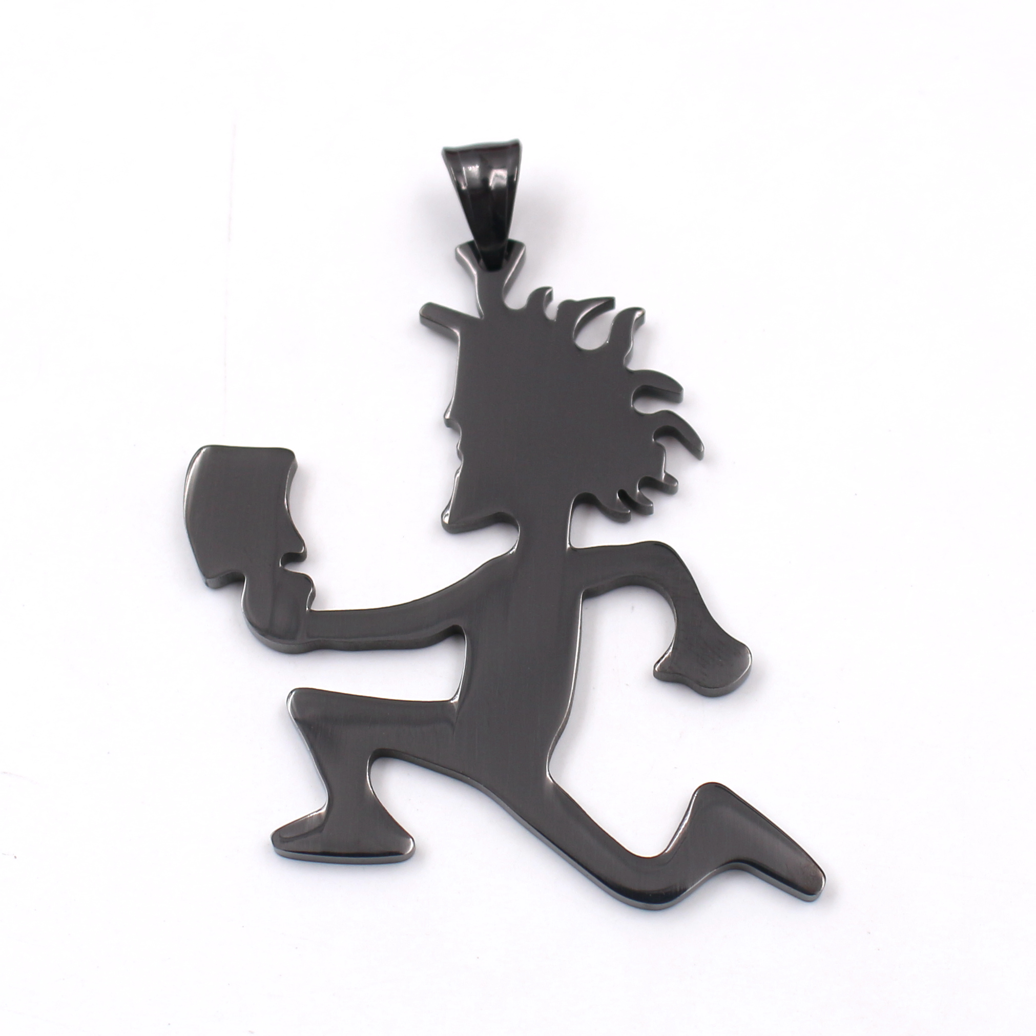 GNAYY Punk TWIZTID Insane Clown Jewelry Black Stainless Steel Mens ICP Hatchet Man Pendant Men Women Necklace Chain 24''