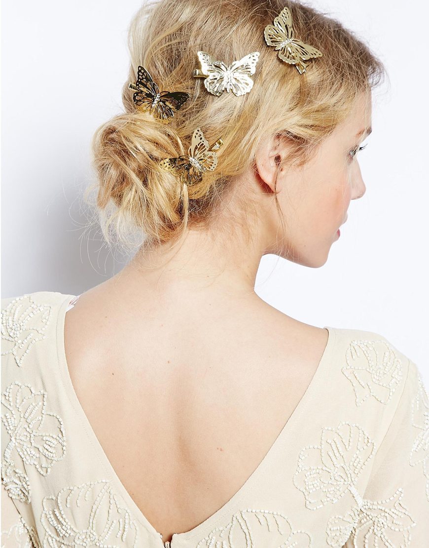 Girls Butterfly Design Hair Clip Punk Hollow Out Flower Hairwear Hairpin Animal Barrettes Bobby Pin Free Shipping