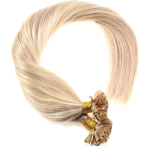 Evermagic High quality Remy Hair Extensions Human Hair U Tip Keratin 18/613#Color Nail Tip Extensions