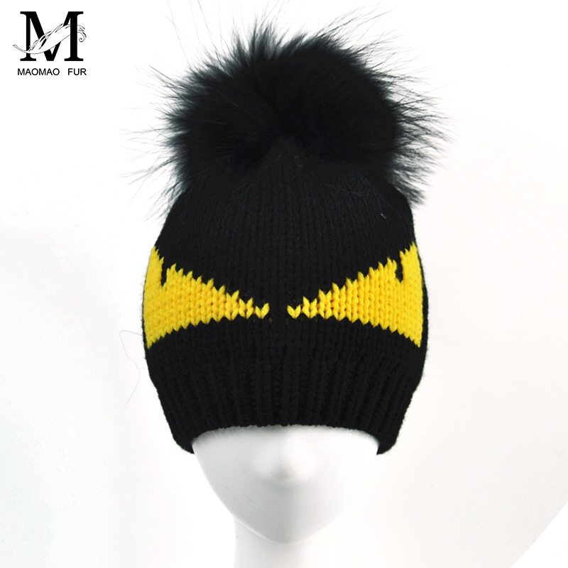 Women Real Raccoon Fur Pom Pom Hat Ladies Warm Wool Beanie Crochet Winter Knitted Monster Hat Cap Natural Fur Pompons Beanie Hat D18110601, Blue;gray
Women Real Raccoon Fur Pom Pom Hat Ladies Warm Wool Beanie Crochet Winter Knitted Monster Hat Cap Natural Fur Pompons Beanie Hat D18110601, Blue;gray