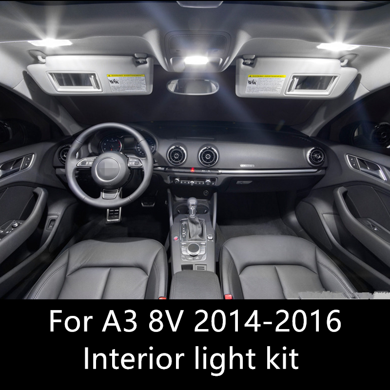 Shinman 7pcs Error Free Auto LED Bulbs Car Led Lights Kit White Lamp interior light For Audi A3 8V S3 2014-2016 car accessories
Shinman 7pcs Error Free Auto LED Bulbs Car Led Lights Kit White Lamp interior light For Audi A3 8V S3 2014-2016 car accessories