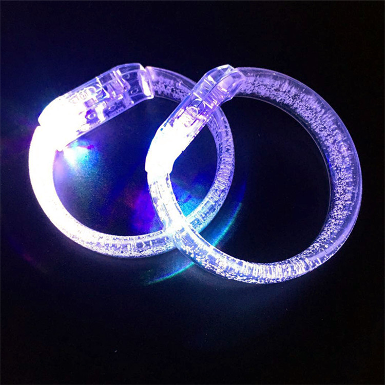 2019 Led Wedding Favors Direct Sale Led Multi Color Bubble Flashing Light Up Glow Fashion Rave Party Bracelet Bangle LX0037