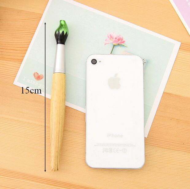 Cute Kawaii Wooden Ballpoint Pen Creative Ball pens For Kids Writing Students School Gift Novelty Korean Stationery GA3172415956