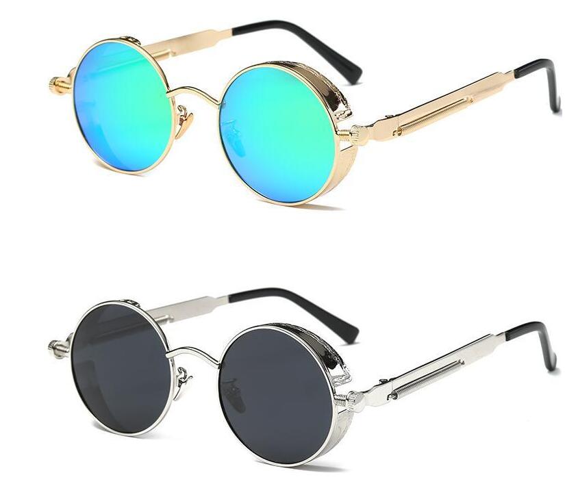 UV400 Gothic Steampunk Mens Sunglasses Coating Mirrored Sunglasses Round Circle Sun glasses Retro Vintage Gafas Masculino Sol 10 pairs
UV400 Gothic Steampunk Mens Sunglasses Coating Mirrored Sunglasses Round Circle Sun glasses Retro Vintage Gafas Masculino Sol 10 pairs