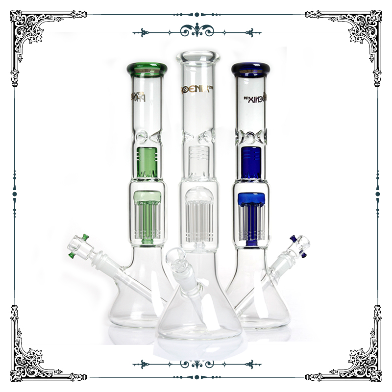 14 inch phoenix glass beaker bongs with 8 arms perc bong glass smoking water pipe ice catcher UFO percolator bong hookah with downstem
14 inch phoenix glass beaker bongs with 8 arms perc bong glass smoking water pipe ice catcher UFO percolator bong hookah with downstem