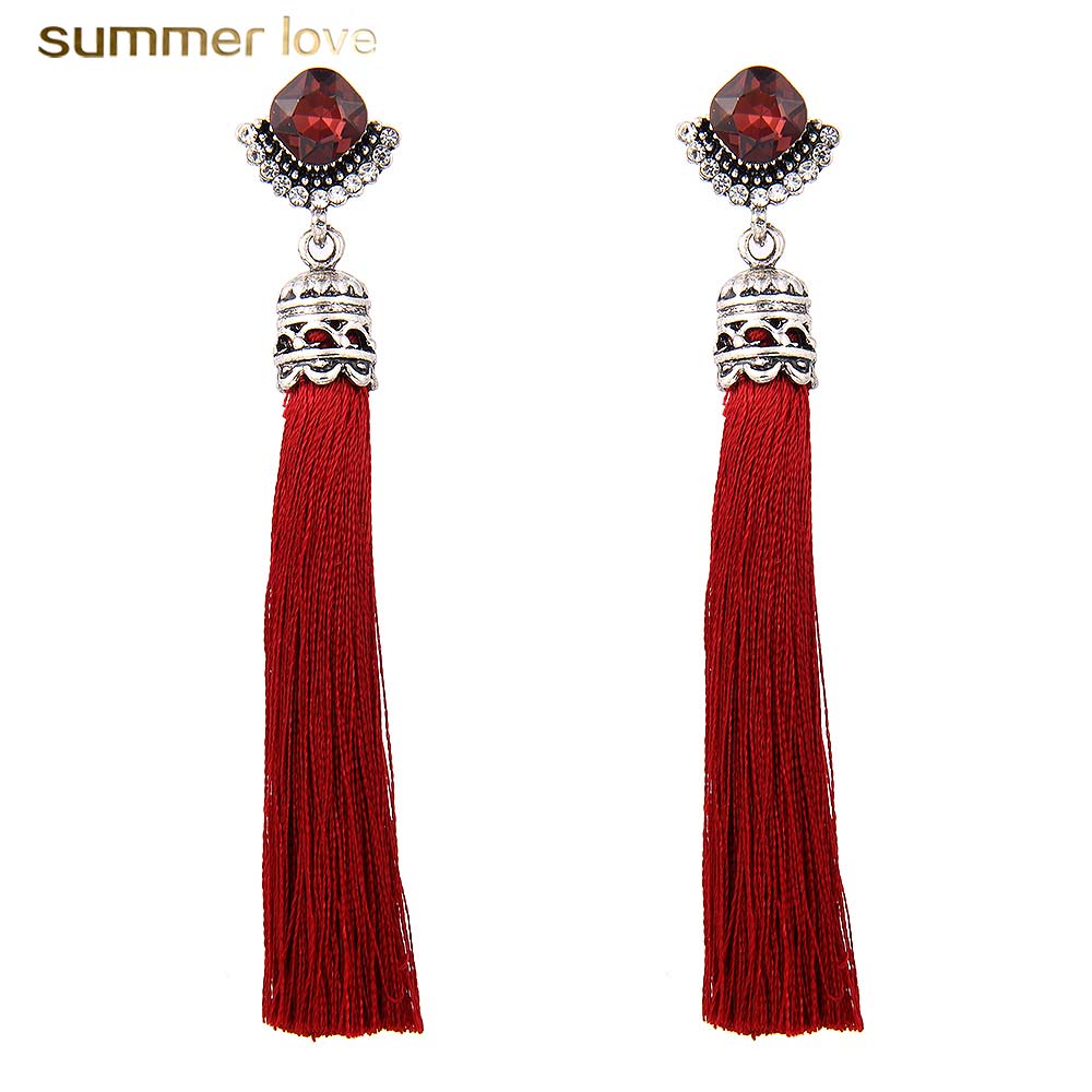 High Quality Boho Rhinestone Tassel Earring for Women Long Vintage Sliver Ethnic Dangle Earring Fashion Jewelry Gift Wholesale
High Quality Boho Rhinestone Tassel Earring for Women Long Vintage Sliver Ethnic Dangle Earring Fashion Jewelry Gift Wholesale