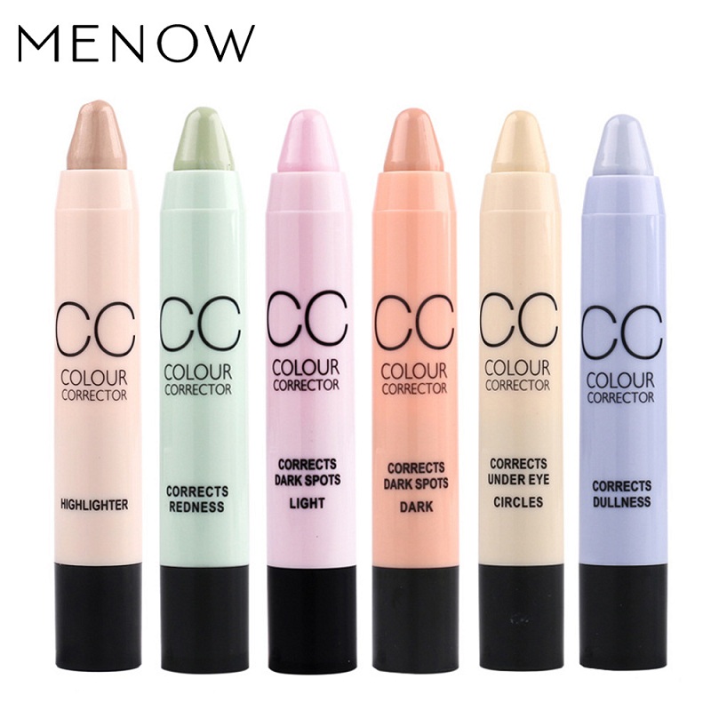 Face Makeup CC Color Corrector Blemish Concealer Cream Base Palette Pen Pencil Corretivo Stick By Menow Cosmetic 6 Colors
Face Makeup CC Color Corrector Blemish Concealer Cream Base Palette Pen Pencil Corretivo Stick By Menow Cosmetic 6 Colors