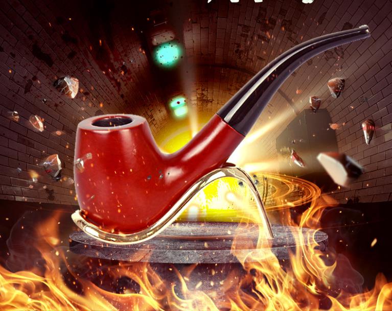 Mahogany, old, curved hammer, portable wood, big pipe, red sandalwood, men's wood smoking set
Mahogany, old, curved hammer, portable wood, big pipe, red sandalwood, men's wood smoking set