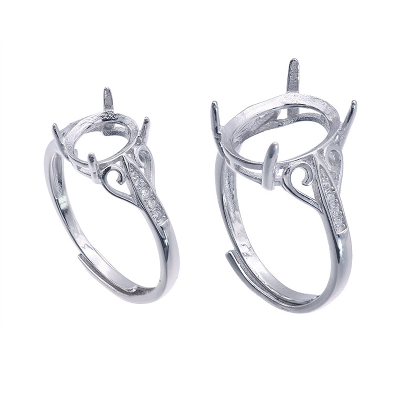 Semi Mount Ring Setting For Oval Stone With Side CZ And Heart Blank Base Solid 925 Sterling Silver Women Jewelry Braid Bridesmaid Gifts
Semi Mount Ring Setting For Oval Stone With Side CZ And Heart Blank Base Solid 925 Sterling Silver Women Jewelry Braid Bridesmaid Gifts
