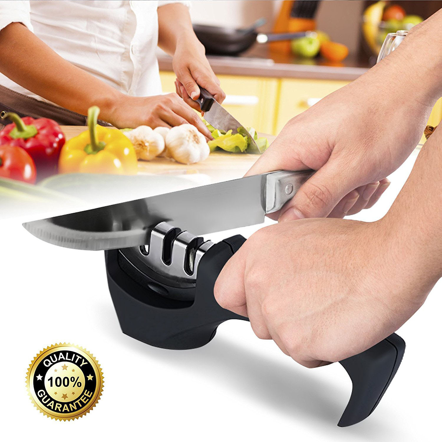Professional Knife Sharpener Diamond Stainless Steel Knife sharpening Tool Carbide Ceramic Knife Kitchen Tools Sharpening Stone
Professional Knife Sharpener Diamond Stainless Steel Knife sharpening Tool Carbide Ceramic Knife Kitchen Tools Sharpening Stone