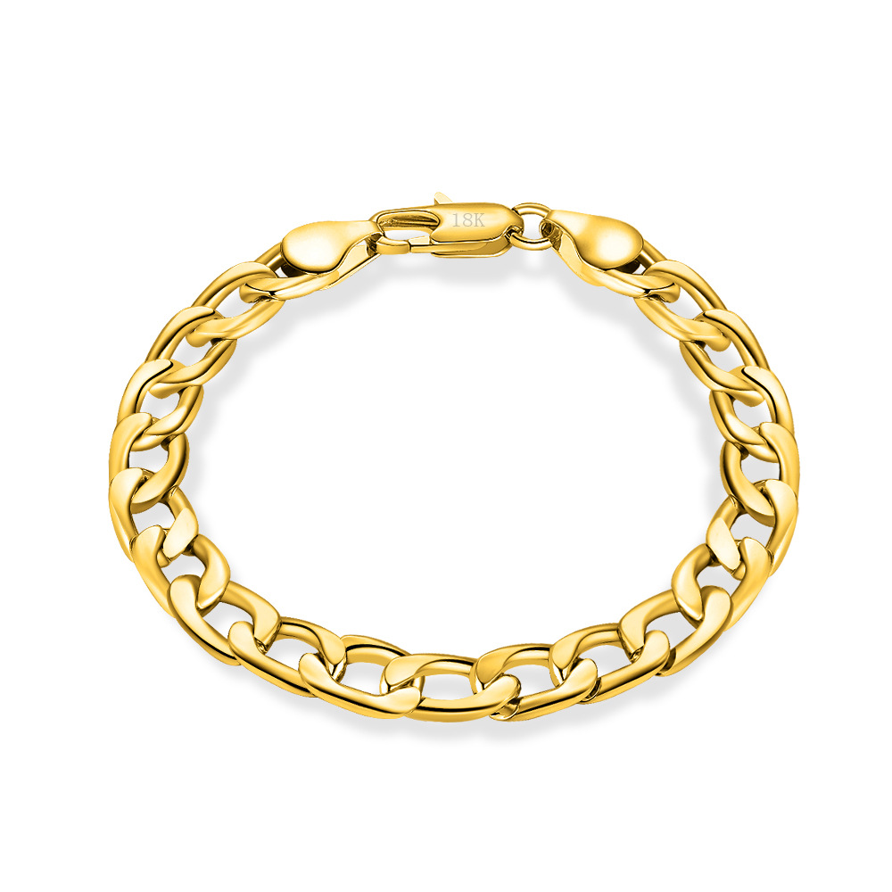 6-12MM 18k gold plated Bangle women 925 Silver plated Link Chain bracelet For Men Fashion Jewelry in Bulk
6-12MM 18k gold plated Bangle women 925 Silver plated Link Chain bracelet For Men Fashion Jewelry in Bulk
