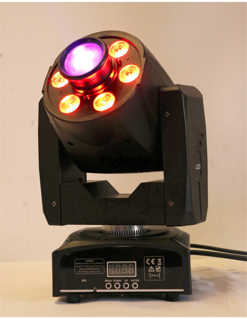 8 pieces moving head spot led 30w Spot Wash 2in1 rgbw wash moving head spot mini Led Moving Head light