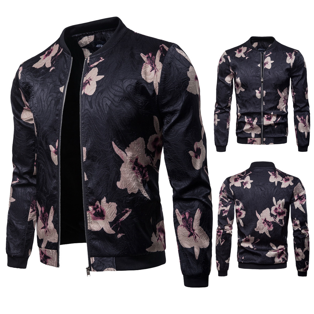 Cardigan Winter Men Jacket Flower Printing Casual Fashion Men Long Sleeve Outwear For Homme Stand Collar Style Men Overcoat Jackets J180763, Black;brown
Cardigan Winter Men Jacket Flower Printing Casual Fashion Men Long Sleeve Outwear For Homme Stand Collar Style Men Overcoat Jackets J180763, Black;brown