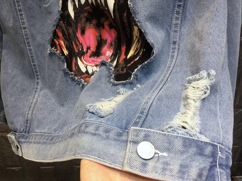 new fashion giv rottweiler dog print denim jacket tee for men outwear clothing Plus size 4XL 3XL 2XL