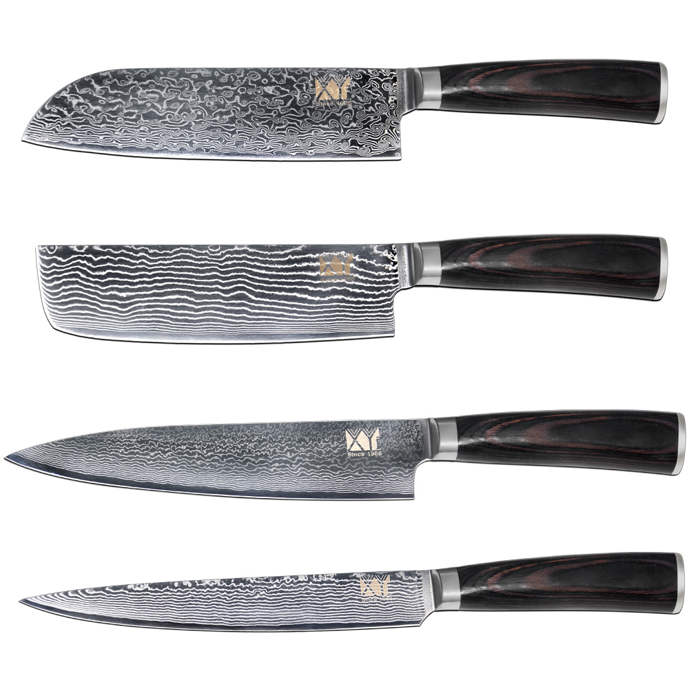 Best Damascus Knife Set 7 Inch Santoku Chopping 8 Inch Chef Slicing Knife VG10 Core 67 Layers Of Damascus Steel Kitchen Knives
Best Damascus Knife Set 7 Inch Santoku Chopping 8 Inch Chef Slicing Knife VG10 Core 67 Layers Of Damascus Steel Kitchen Knives