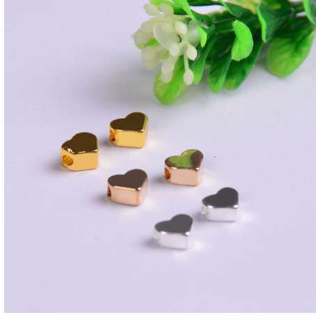 10pcs/lot copper Charms bead for Jewelry DIY Making gold silver heart Beads Spacer Bead for necklace
10pcs/lot copper Charms bead for Jewelry DIY Making gold silver heart Beads Spacer Bead for necklace