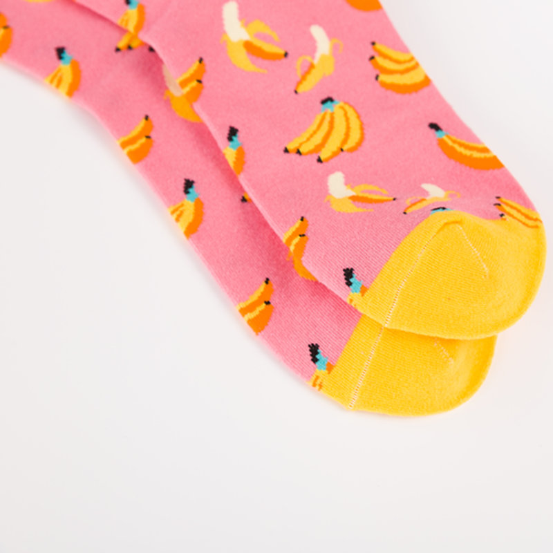Mens happy socks man combed cotton funny socks colourful fruit long art sock men's fashion dress skateboard sock