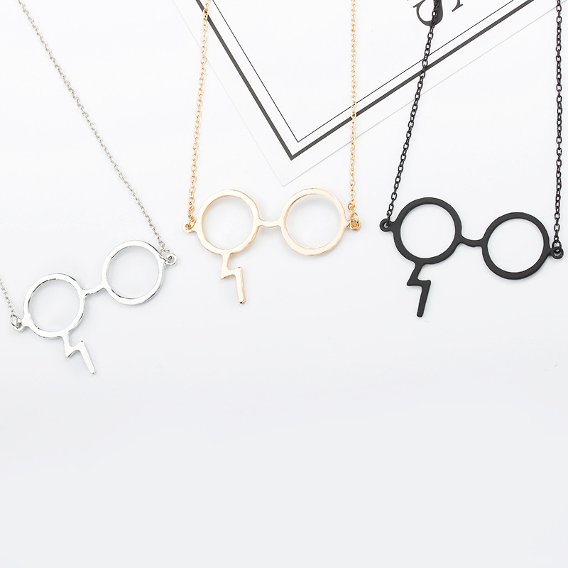 Necklaces Jewelry Black Gold Silver Plated Jewelry Harry Glasses Necklaces Magic Glasses For Potter Fans Fashion Punk Jewelry
Necklaces Jewelry Black Gold Silver Plated Jewelry Harry Glasses Necklaces Magic Glasses For Potter Fans Fashion Punk Jewelry