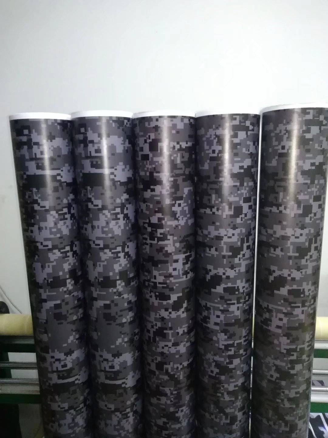 Black Grey Digital Tiger Camo Vinyl Car Wrap With air bubble Free Pixel Camouflage Graphic Car Sticker Film size 1.52x30m 5x98ft