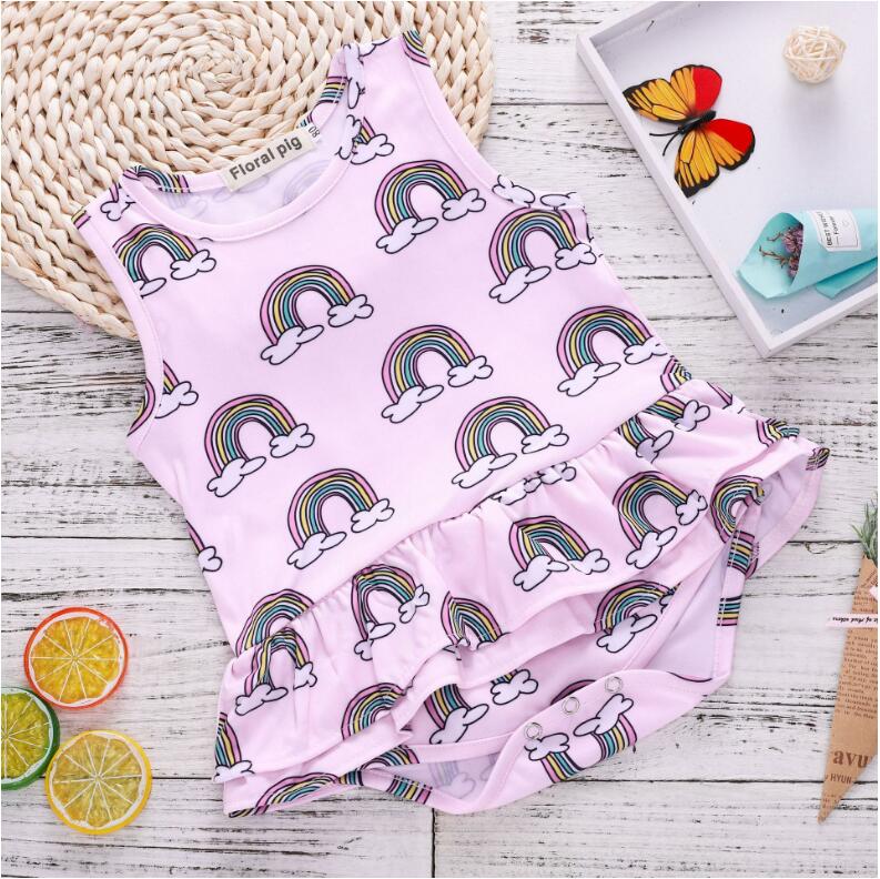 Baby Girl Five-color Rainbow Romper Baby Summer Pink Sleeveless Jumpsuit Kids Children One-piece Clothes ZHT 041
Baby Girl Five-color Rainbow Romper Baby Summer Pink Sleeveless Jumpsuit Kids Children One-piece Clothes ZHT 041