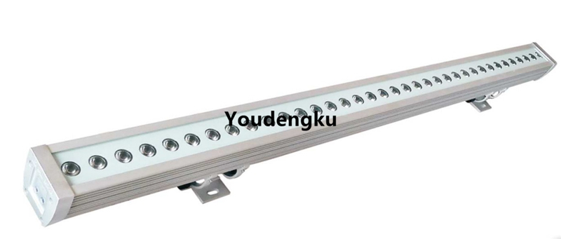 4 pieces Outdoor lighting IP65 aluminum housing 36x3w RGB color changing 3 in1 waterproof led strip wall washer lamp