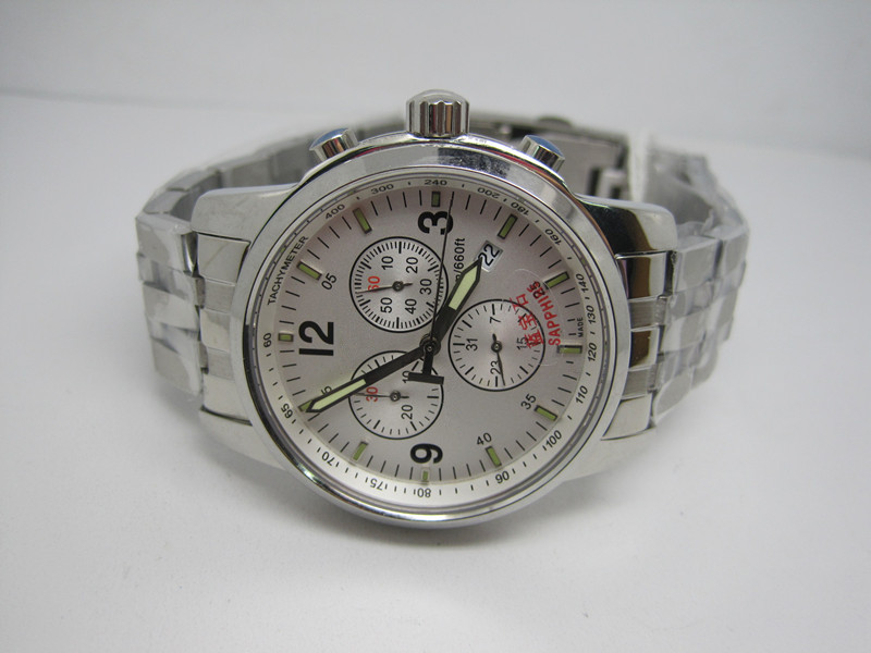 Hot sale Man watch Stainless steel watch sport style wristwatch quartz stopwatch New watches Chronograph wristwatch ts11