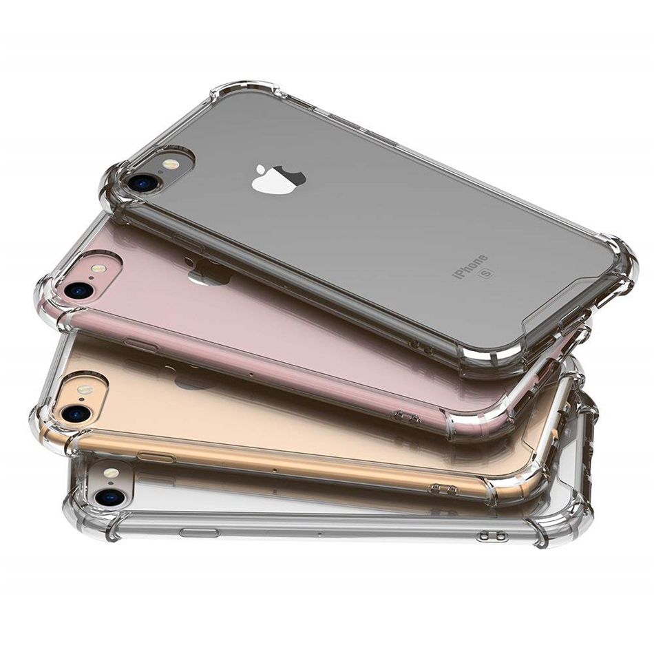 Phone Cases For Iphone 17 Air 16 15 14 13 12 Mini 11 Pro XR XS MAX 8 X Samsung S20 S10 S8 Plus Note 10 Cover Air Cushion Hard Back Acrylic