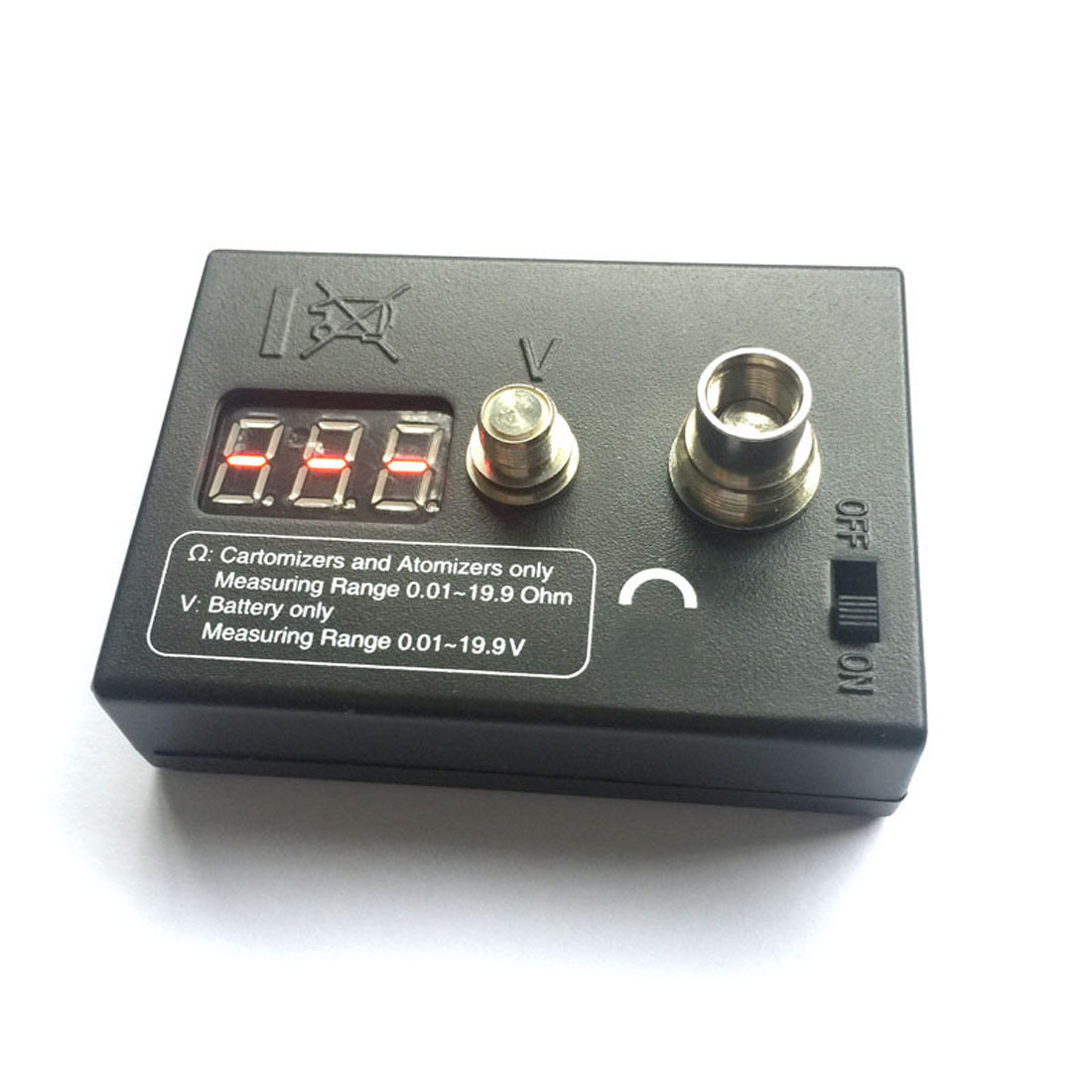 Ohm meter resistance tester digital testing machine black micro reader for atomizer tank EGO 510 808D M7 M8 thread battery voltage DHL
Ohm meter resistance tester digital testing machine black micro reader for atomizer tank EGO 510 808D M7 M8 thread battery voltage DHL