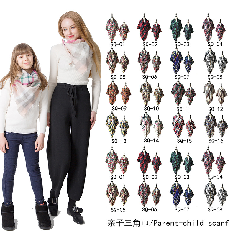 NEW Winter Scarf Women Parent Child Triangle Plaid Scarf Ladies Wraps Shawls Adult And Children Scarves Warm Pashmina foulard JLE138, 1pcs mom+1pcs kids=1lot
NEW Winter Scarf Women Parent Child Triangle Plaid Scarf Ladies Wraps Shawls Adult And Children Scarves Warm Pashmina foulard JLE138, 1pcs mom+1pcs kids=1lot