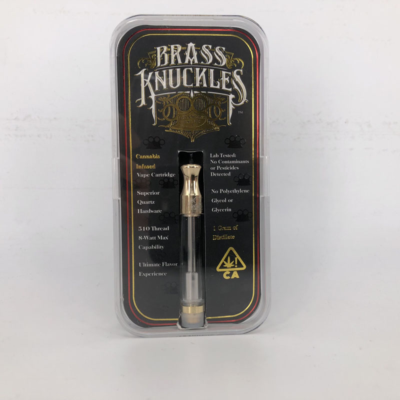 New Brass Knuckles Cartridges Pyrex Glass 1.0ml Gold BUD Touch Thick Oil Atomizer Vape Pen Tank Drip tip
New Brass Knuckles Cartridges Pyrex Glass 1.0ml Gold BUD Touch Thick Oil Atomizer Vape Pen Tank Drip tip