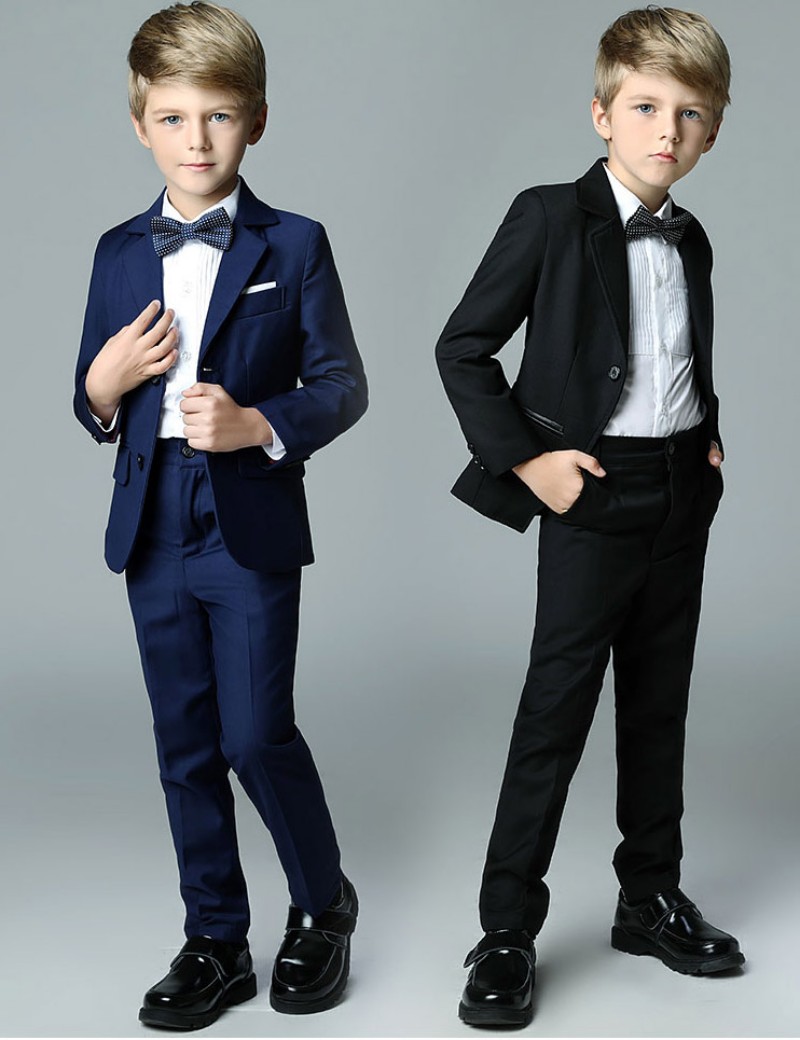 2018 High Fashion Three Pieces Boys Clothes Spring Long Sleeve Boys Formal Suits For Prom Wedding Events