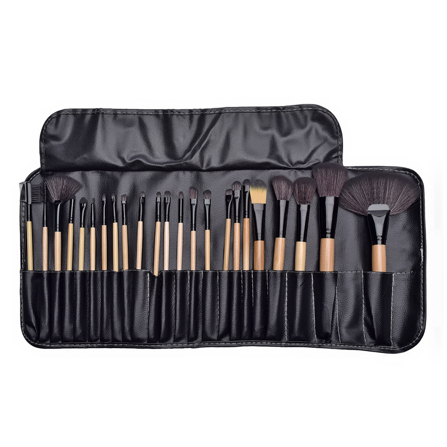 24pcs/set Professional Makeup Brush Set Case Portable Cosmetic Powder Lip Eyeshadow Brushes with Bag Make Up Tools Toiletry Kit Best quality