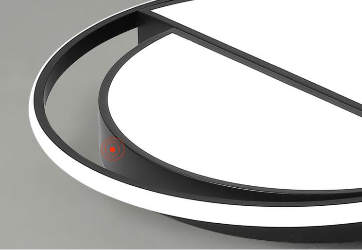 Dimmable Led Ceiling Lamp Modern Black Ceiling Light Round Living Room Kitchen Light Fixtures Indoor Lighting Ceiling
