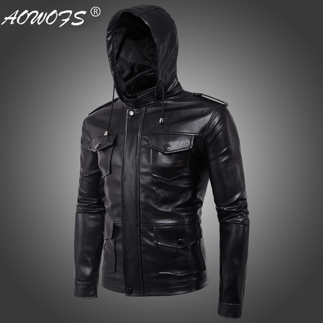 Men's Jackets New high-end men locomotive hooded men's leather jacket The spot - 5 xl B005 fur clothing boutique, Beige
Men's Jackets New high-end men locomotive hooded men's leather jacket The spot - 5 xl B005 fur clothing boutique, Beige