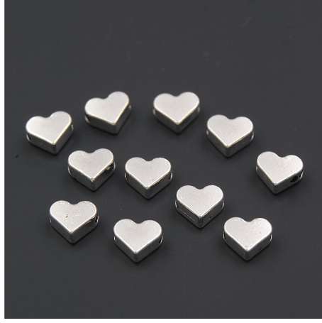 100PCS Silver/gold Heart European Small Hole Spacer Beads Fits Diy Handmade Charm Bracelets Accessories
100PCS Silver/gold Heart European Small Hole Spacer Beads Fits Diy Handmade Charm Bracelets Accessories