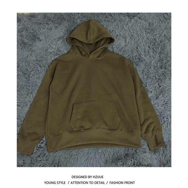 HZIJUE 2018 New brand Hoodie Streetwear Hip Hop Black/Green/Khaki Mens Casual Autumn Spring Hoodies and Sweatshirts Size S-XL