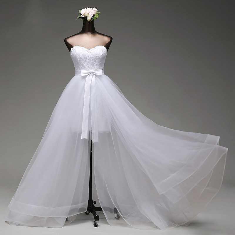 2018 Mermaid Wedding dress and detachable train three layers of silky organza vestido de noivas ball gown, White
2018 Mermaid Wedding dress and detachable train three layers of silky organza vestido de noivas ball gown, White
