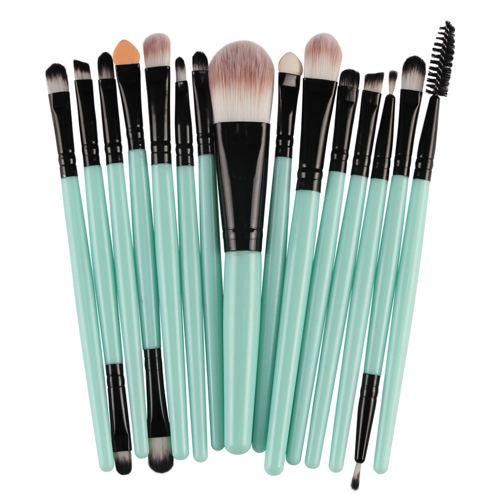 Makeup Brushes Set Eye Shadow Foundation Powder Eyeliner Eyelash Lip Brush Cosmetic Beauty Tool 15pcs/kit J1546