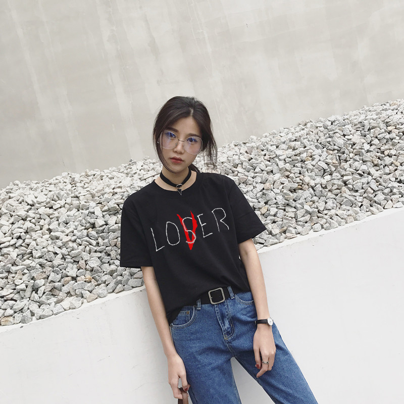 ZSIIBO new movie Losers Club T shirt casual men women cotton short sleeve loser lover has inspired shirt tops NVTX964293615
