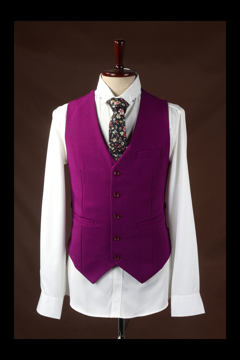 NEW Rose Red Men's Formal Suits Groomsmen Tuxedos Slim Fit 40 42 44 46 48+Custom Three Pieces Top Quality Prom Suit Formal Occasion