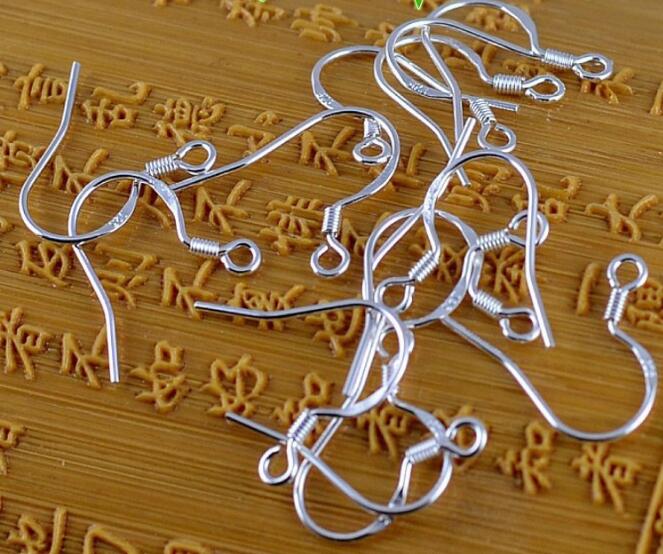 Mark 925 Silver Earring Hooks Earring Ear Hook DIY Jewellery Findings DIY Earrings accessories 1000pcs=500 pairs Size 18mm