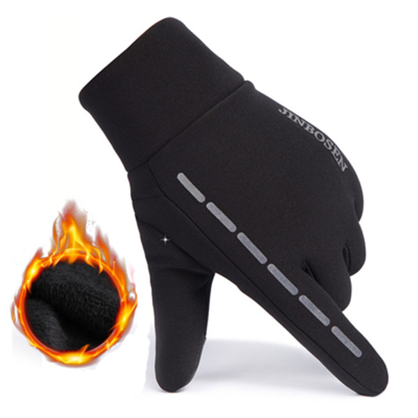 Warm In Winter Bike Gloves Thermal Full Finger Cycling Gloves Windproof Outdoor Sports Bike Bicycle Long Gloves for Man Woman