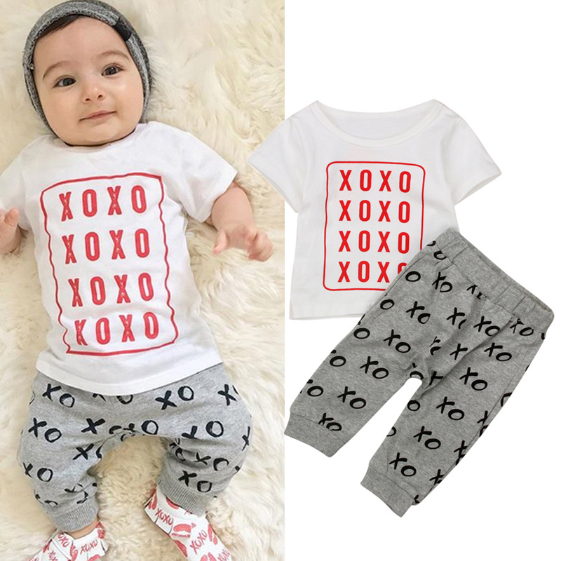 New INS Baby Boys Clothing Sets Letter Top T-shirt+Pants Kids Toddler Infant Casual short Sleeve Suits summer Children Outfits Clothes, As pic
New INS Baby Boys Clothing Sets Letter Top T-shirt+Pants Kids Toddler Infant Casual short Sleeve Suits summer Children Outfits Clothes, As pic