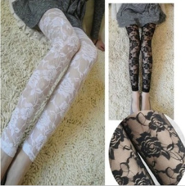 Women Summer Lace Leggings Flower Lace Hollow Out Tights Spring Autumn Clothing Legging, White
Women Summer Lace Leggings Flower Lace Hollow Out Tights Spring Autumn Clothing Legging, White