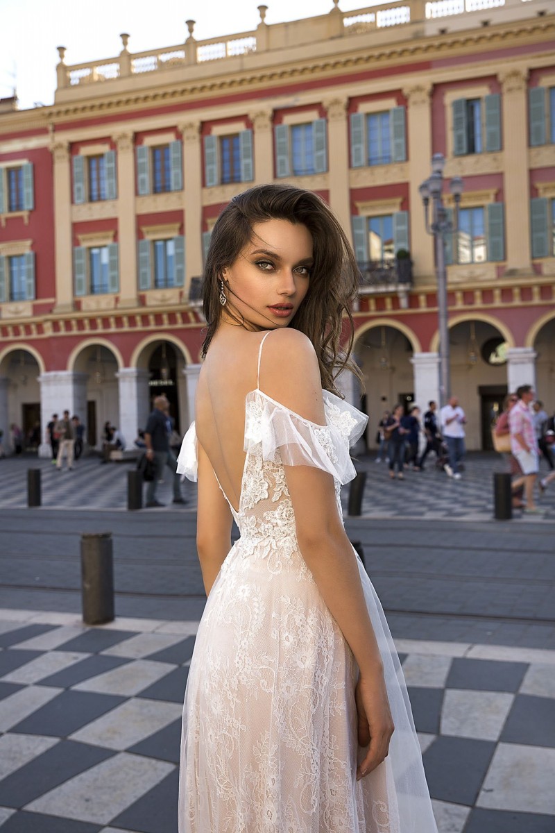 tina valerdi lace a line wedding dresses spaghetti backless bridal wedding gowns robe de marie plus size street wedding dress